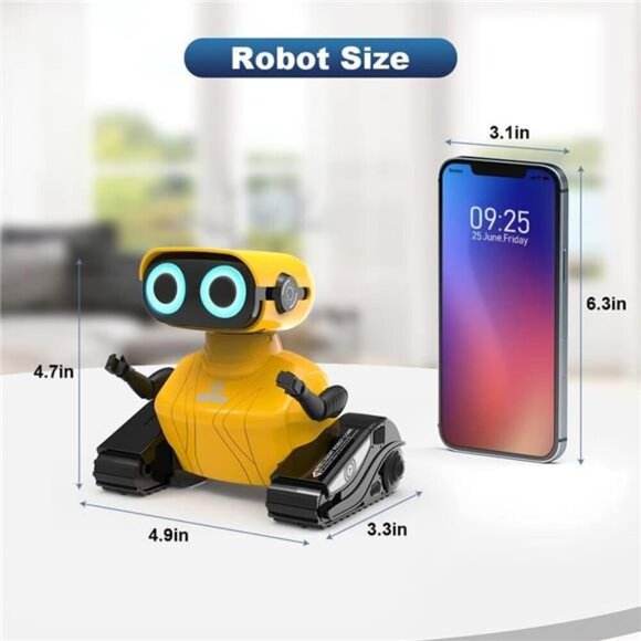 Boy Robot Toys, Rechargeable Remote Control Robot Toy with Touch Sense Recording - Picture 6 of 7